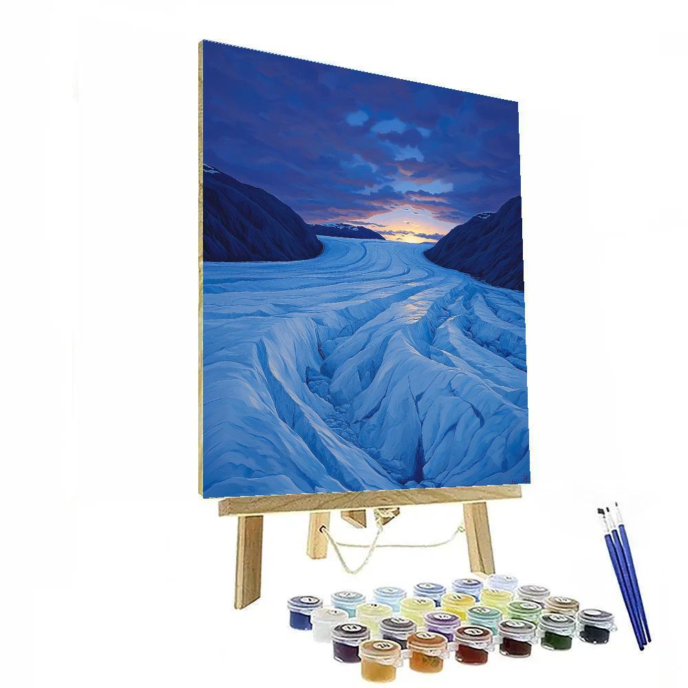Lawren Harris Inspired Crystal Arctic Glacier Painting by numbers kit