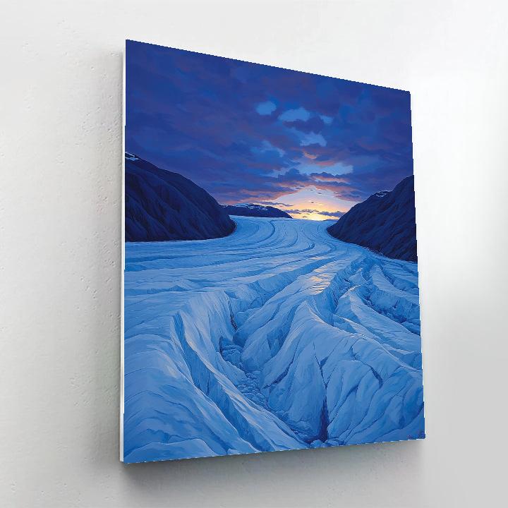 Lawren Harris Inspired Crystal Arctic Glacier Painting by numbers kit