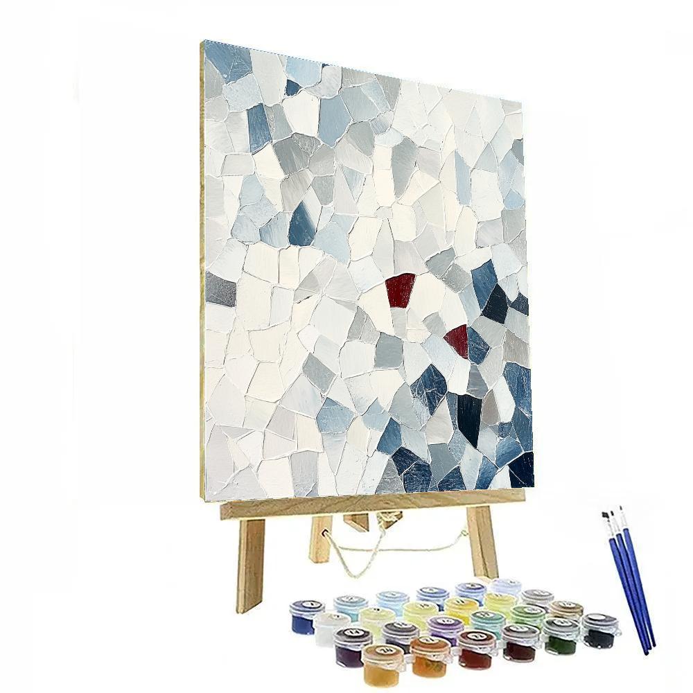 Jean-Paul Riopelle Inspired Frozen Tundra Abstraction Paint by numbers kits