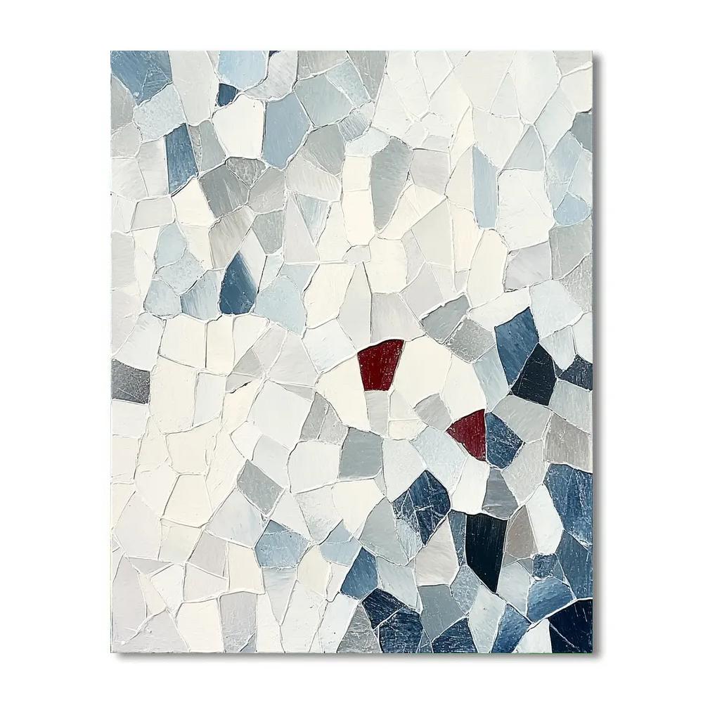 Jean-Paul Riopelle Inspired Frozen Tundra Abstraction Paint by numbers kits