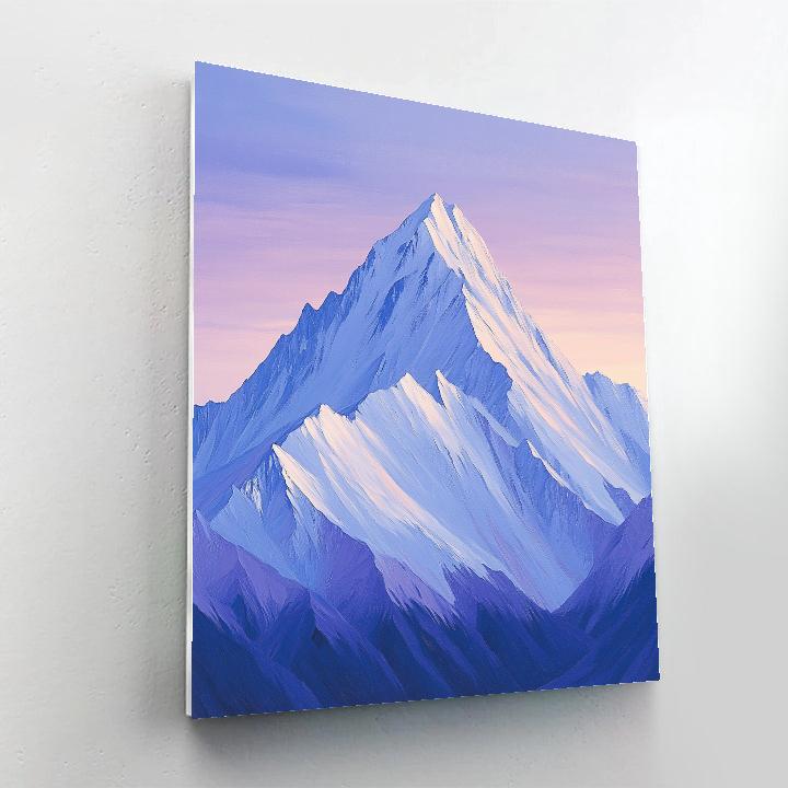 Lawren Harris Inspired Silent Snowy Peak At Dawn DIY paint by numbers
