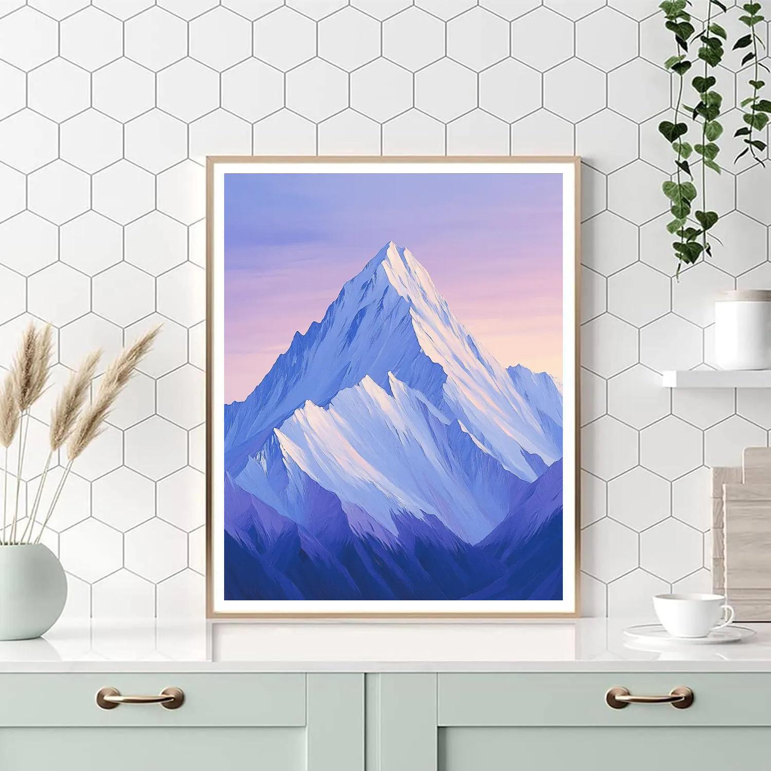 Lawren Harris Inspired Silent Snowy Peak At Dawn DIY paint by numbers