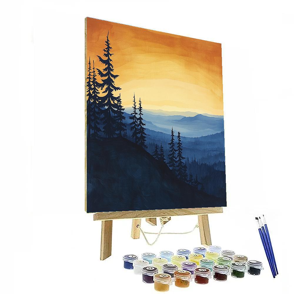 Lawren Harris Inspired Windswept Boreal Ridge painting number kit