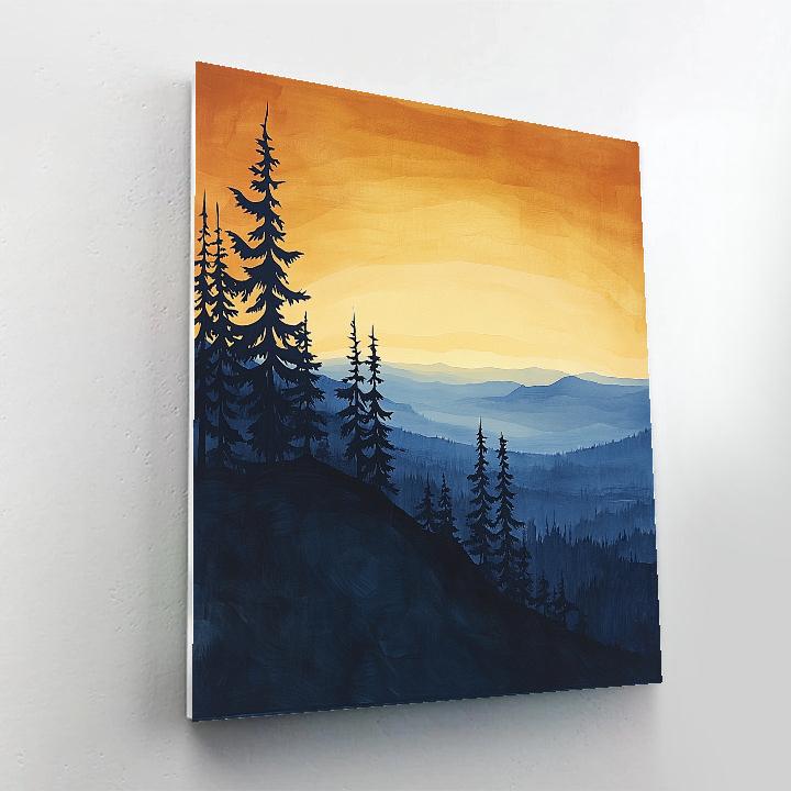 Lawren Harris Inspired Windswept Boreal Ridge painting number kit