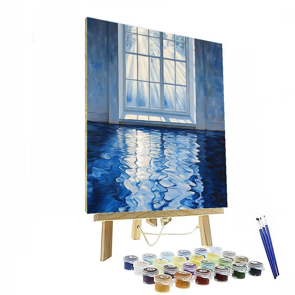 Johannes Vermeer Inspired Reflection Of Window Light On Water Surface Paint by numbers kits