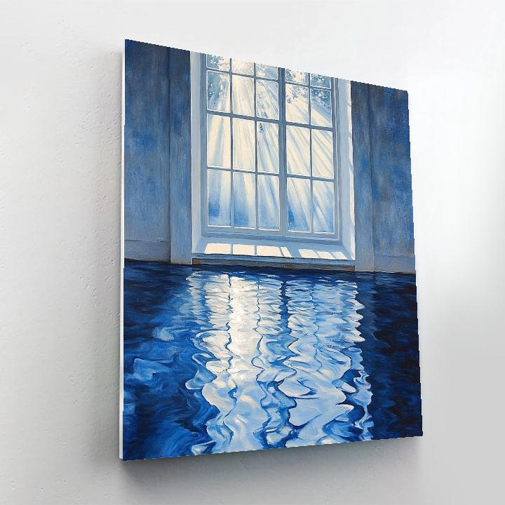 Johannes Vermeer Inspired Reflection Of Window Light On Water Surface Paint by numbers kits