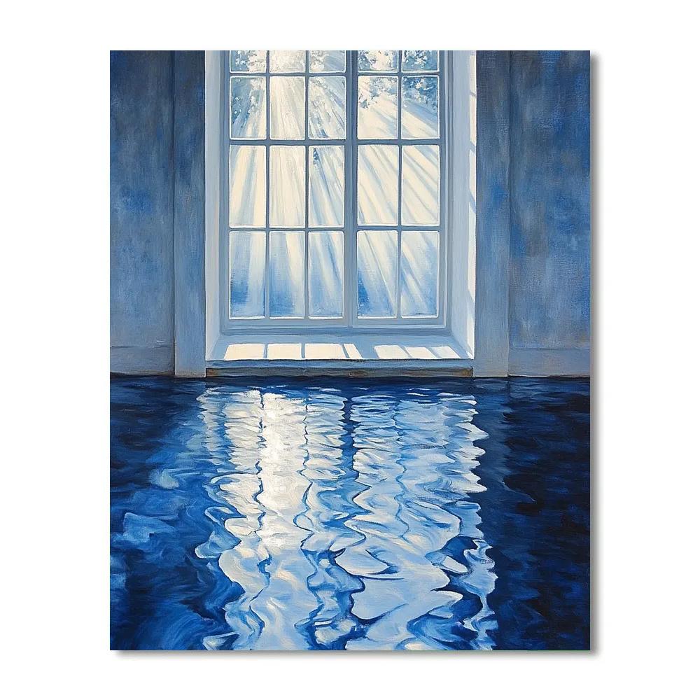 Johannes Vermeer Inspired Reflection Of Window Light On Water Surface Paint by numbers kits