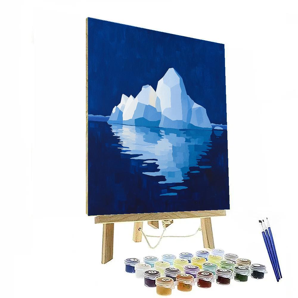 Lawren Harris Inspired Quiet Iceberg In Blue Bay Numbered painting kits