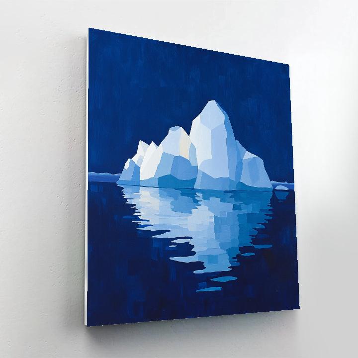 Lawren Harris Inspired Quiet Iceberg In Blue Bay Numbered painting kits