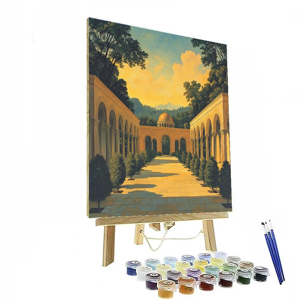 Raphael Inspired Balanced Architectural Vista painting number kit