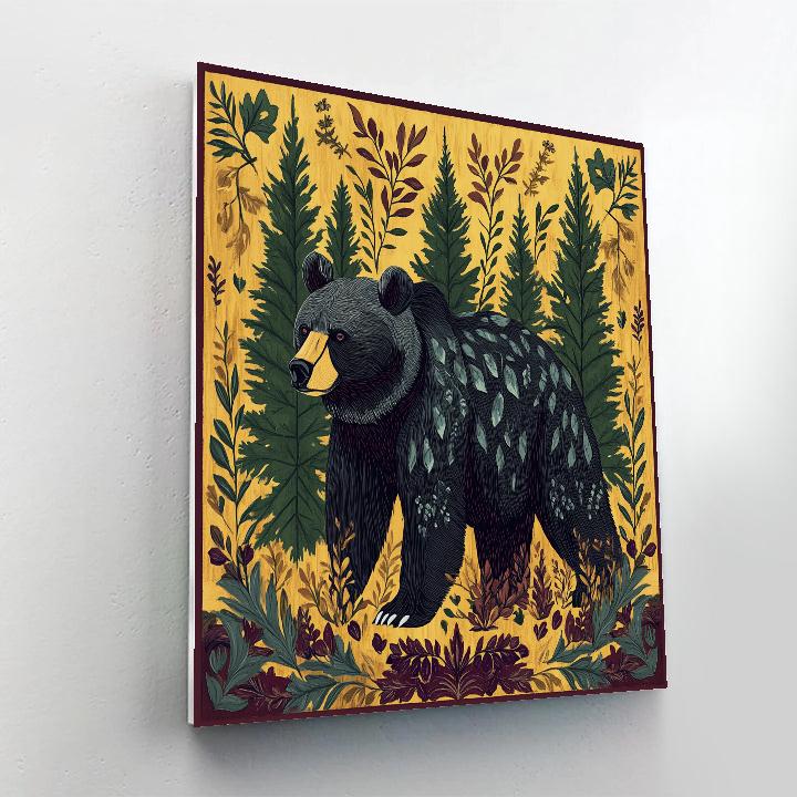 Norval Morrisseau Inspired Bear Of The Forest Spirit Numbered painting kits