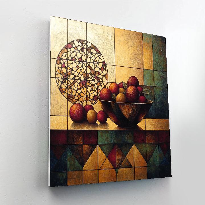 Pablo Picasso Inspired Geometric Orchard Still Life Numbered painting kits