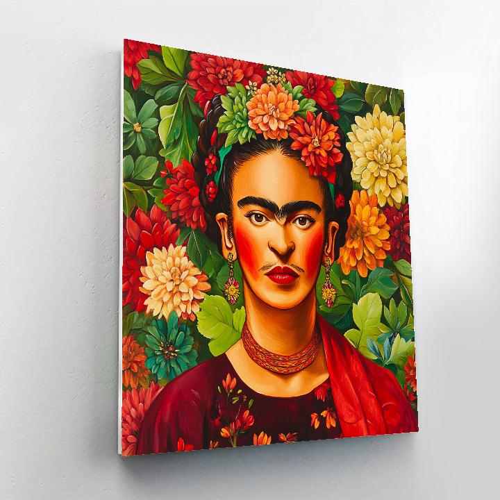 Frida Kahlo Inspired Heartfelt Self-Portrait Painting by numbers kit