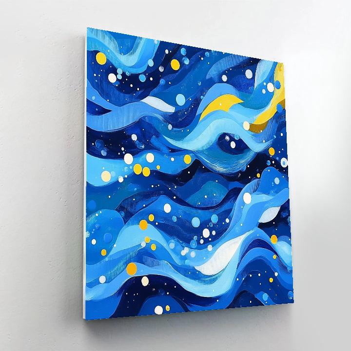 Yayoi Kusama Inspired Ocean Of Infinite Loops Numbered painting kits