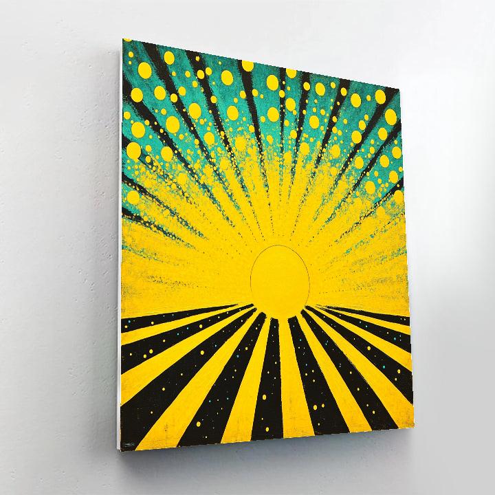 Yayoi Kusama Inspired Solar Dot Constellation paint by numbers
