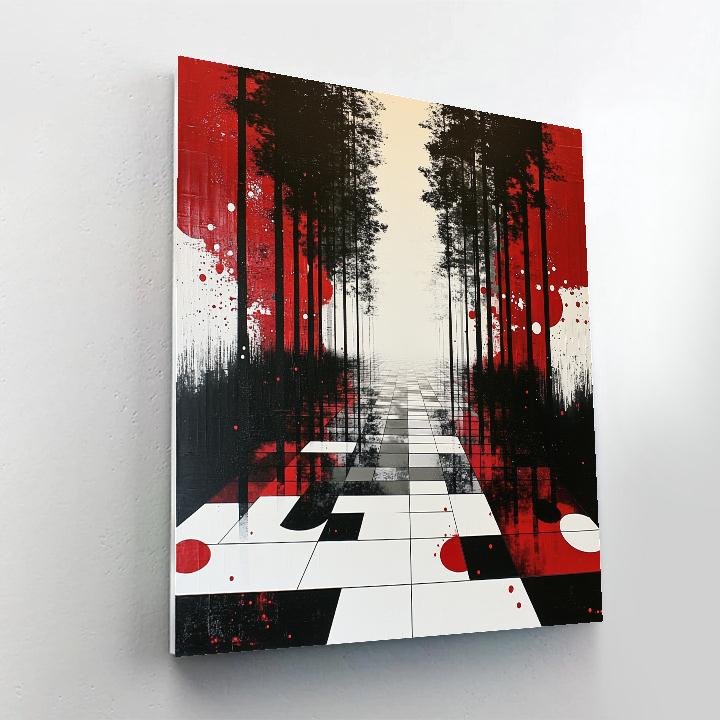 Yayoi Kusama Inspired Mirror Garden Of Dots Paint by numbers kits