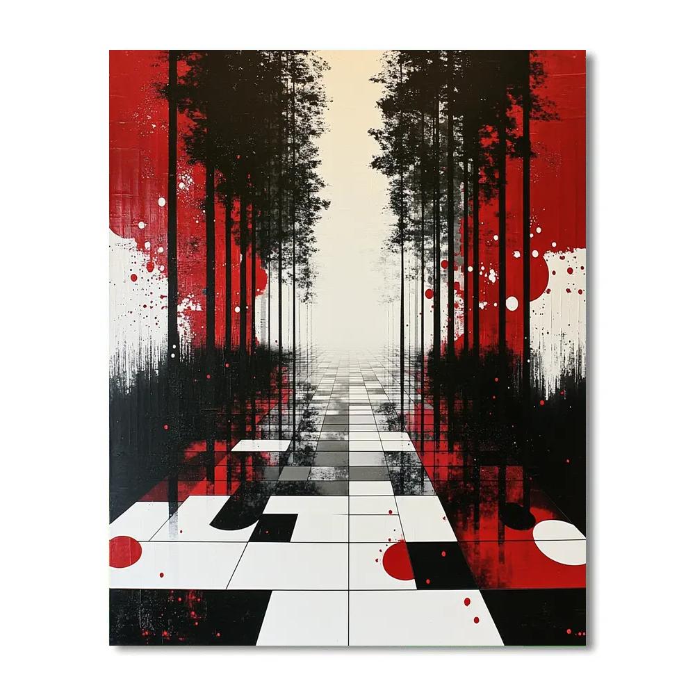 Yayoi Kusama Inspired Mirror Garden Of Dots Paint by numbers kits