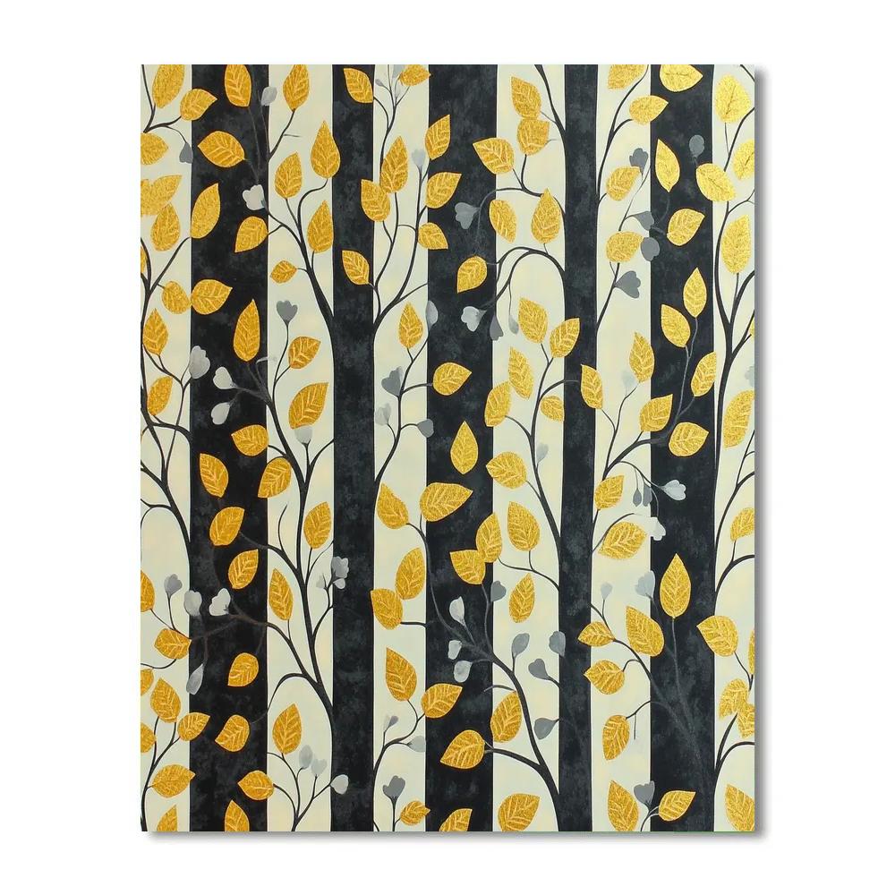 Gustav Klimt Inspired Decorative Forest Mosaic Painting by numbers kit