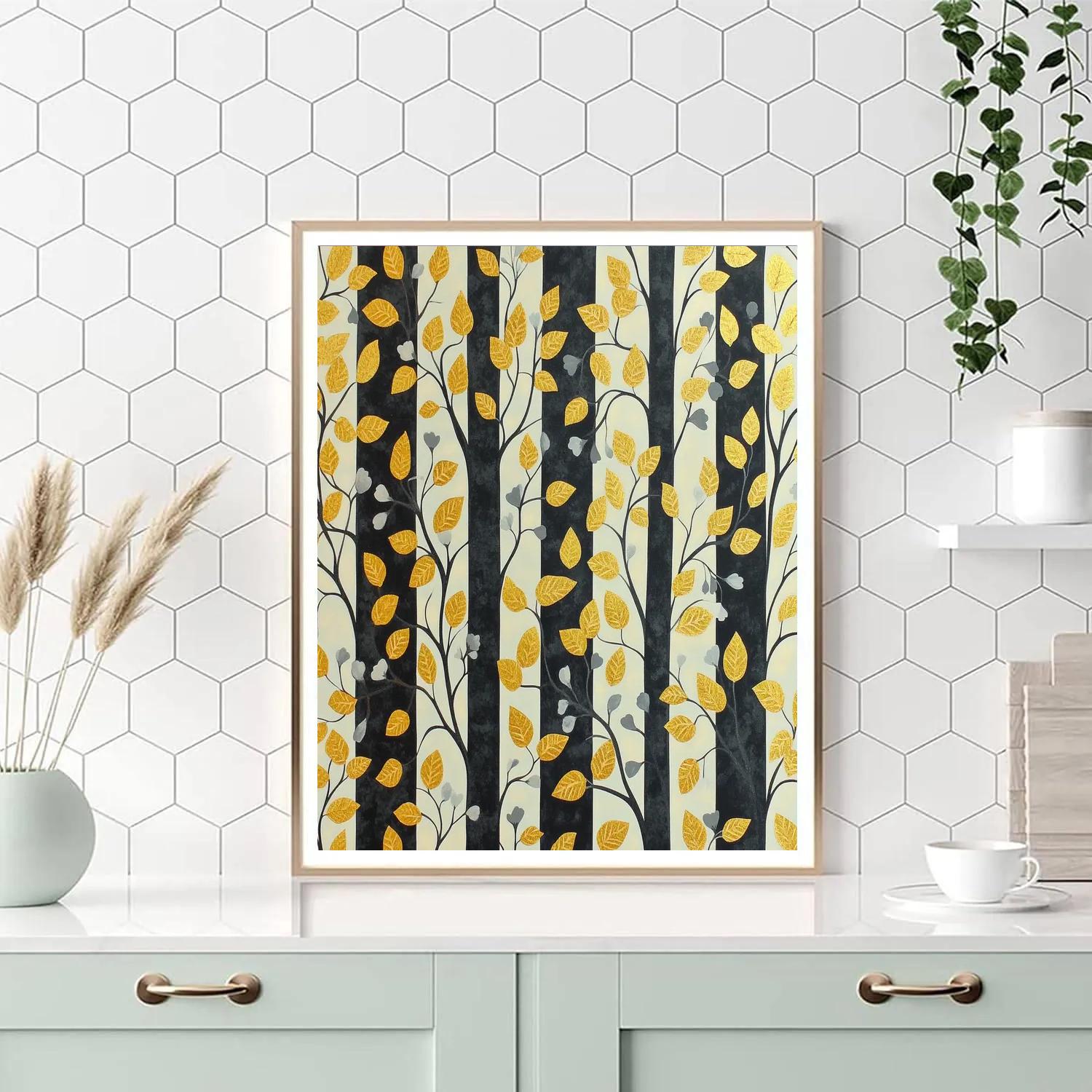 Gustav Klimt Inspired Decorative Forest Mosaic Painting by numbers kit