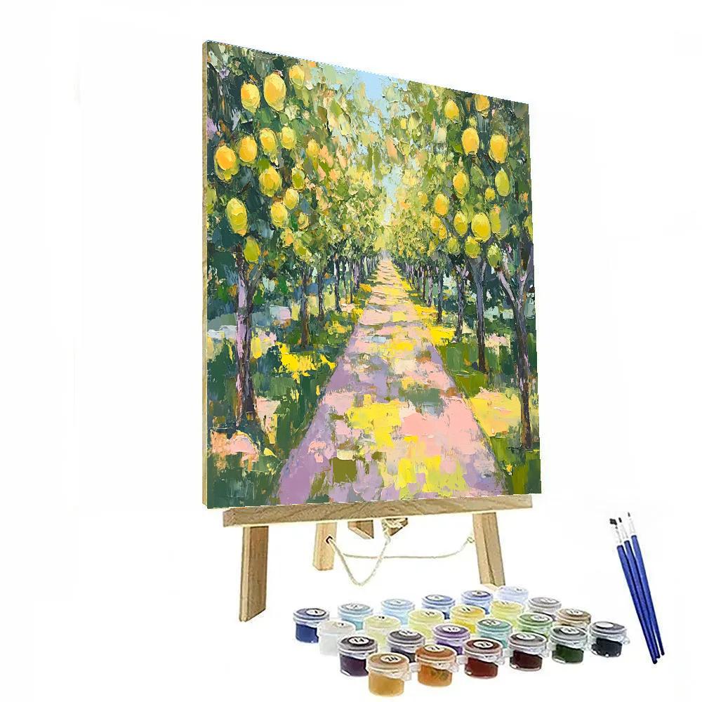 Paul Cézanne Inspired Orchard Abstraction paint by color