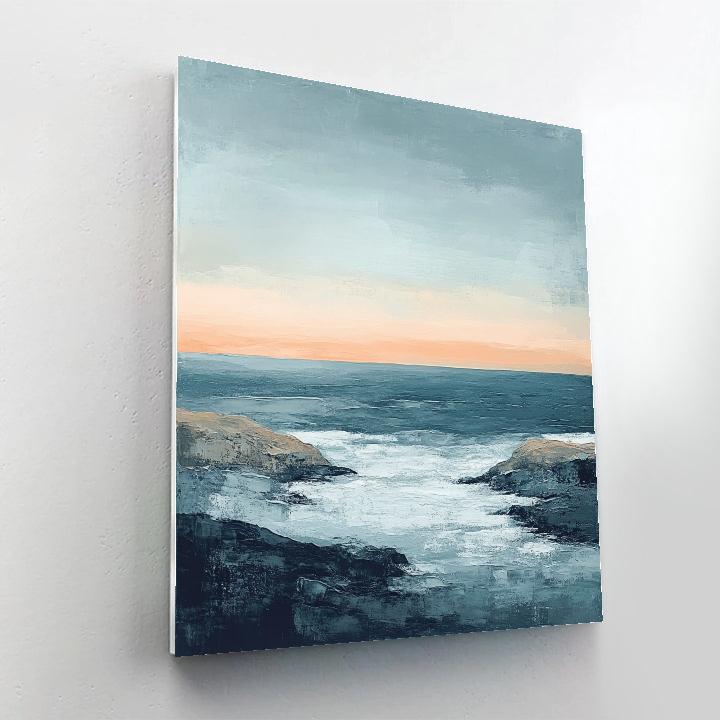 Paul Cézanne Inspired Silent Coastline Number painting