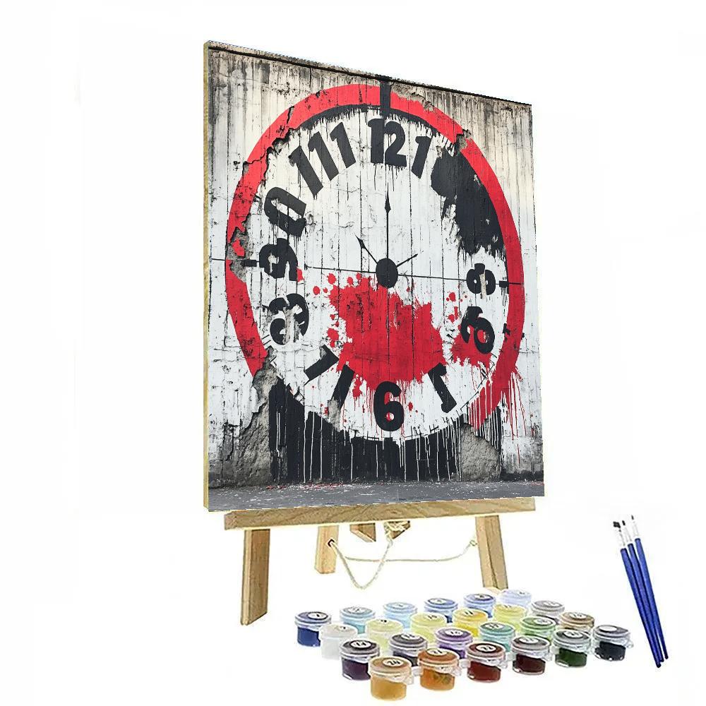 Banksy Inspired Environmental Countdown DIY paint by numbers