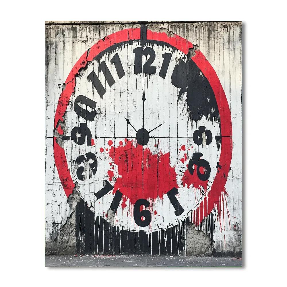 Banksy Inspired Environmental Countdown DIY paint by numbers