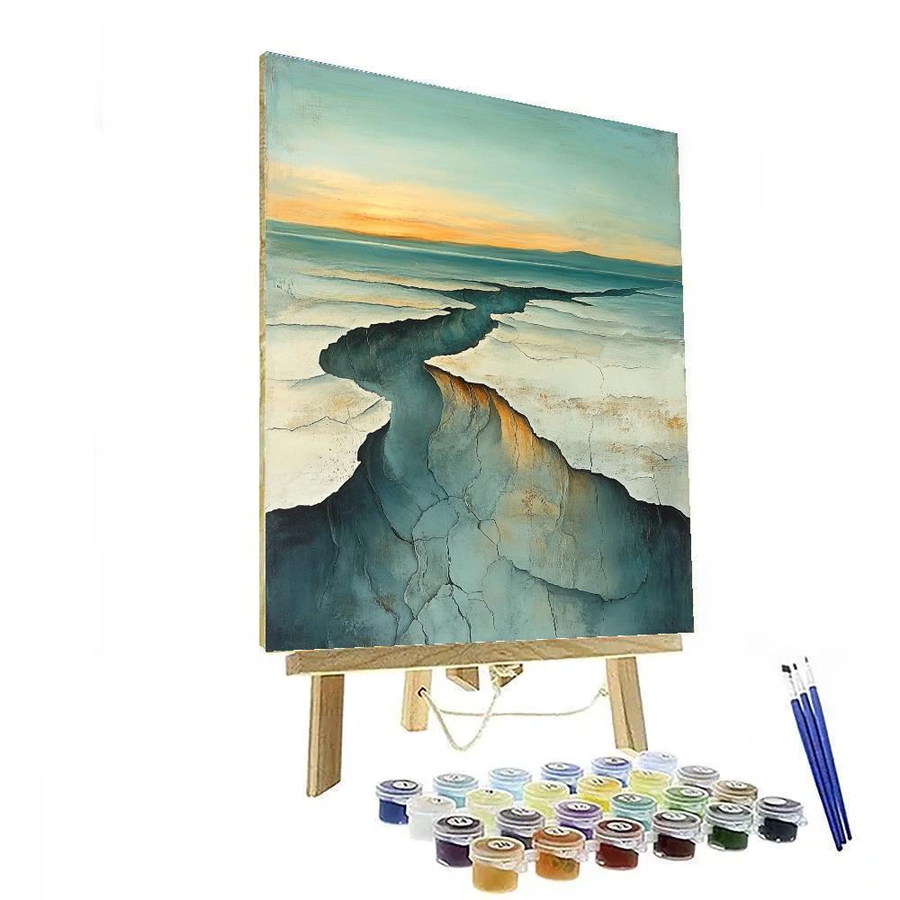 Max Ernst Inspired Dreamscape Of Eroding Horizons Paint by numbers art