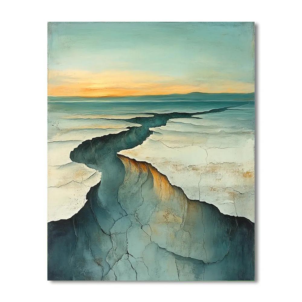 Max Ernst Inspired Dreamscape Of Eroding Horizons Paint by numbers art