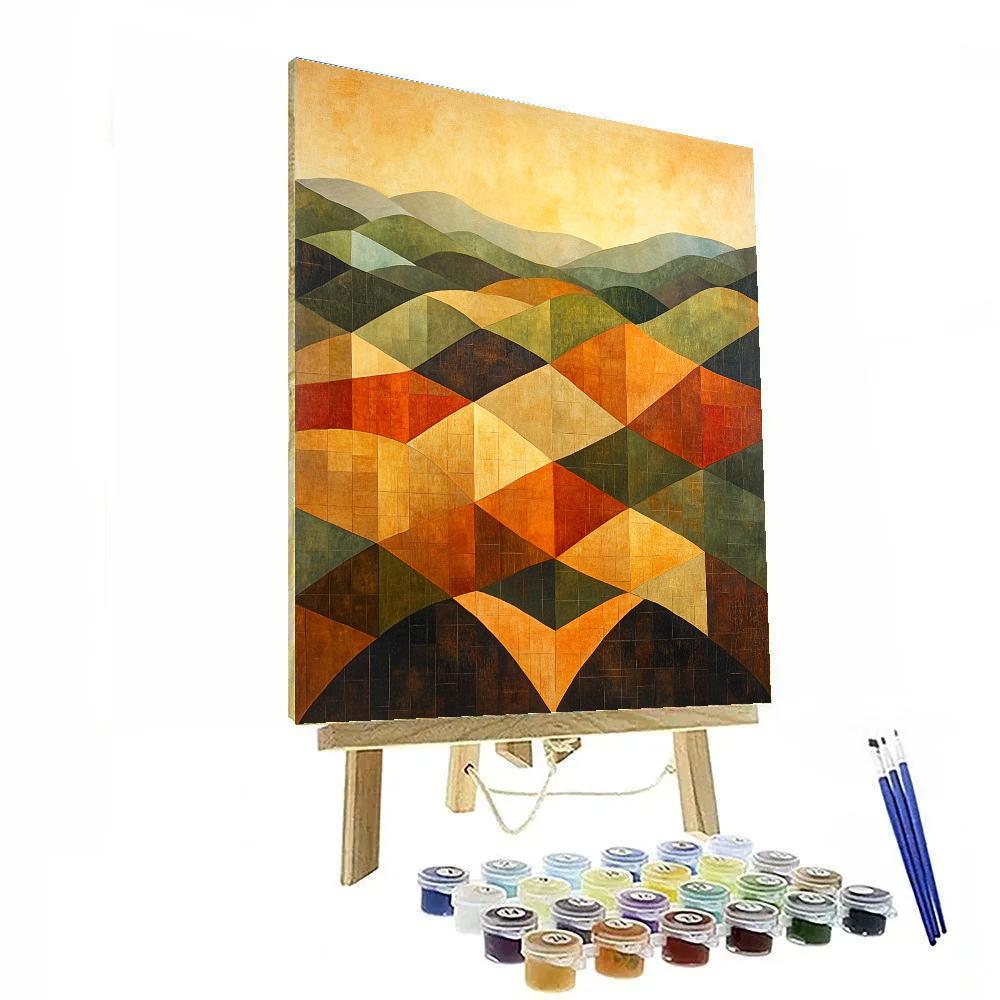 Paul Cézanne Inspired Geometric Harvest Painting by numbers kit