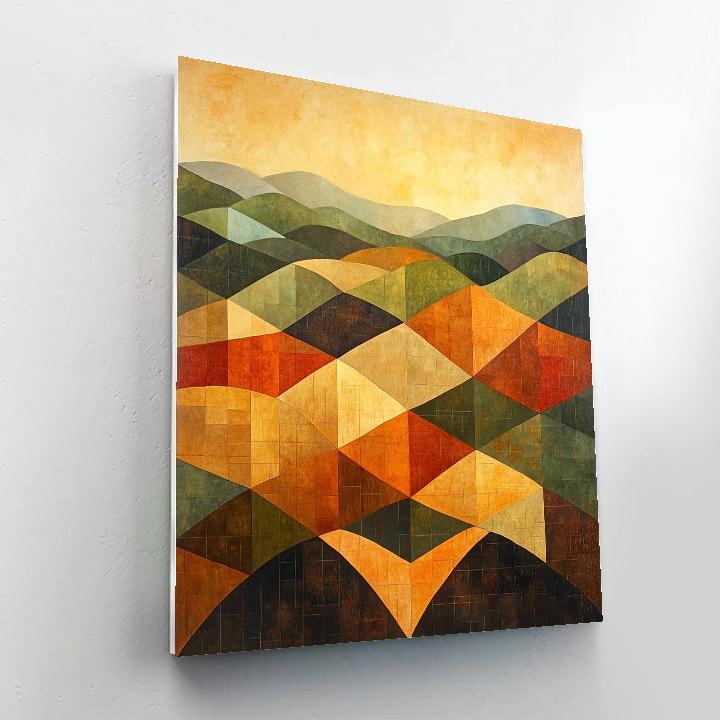 Paul Cézanne Inspired Geometric Harvest Painting by numbers kit