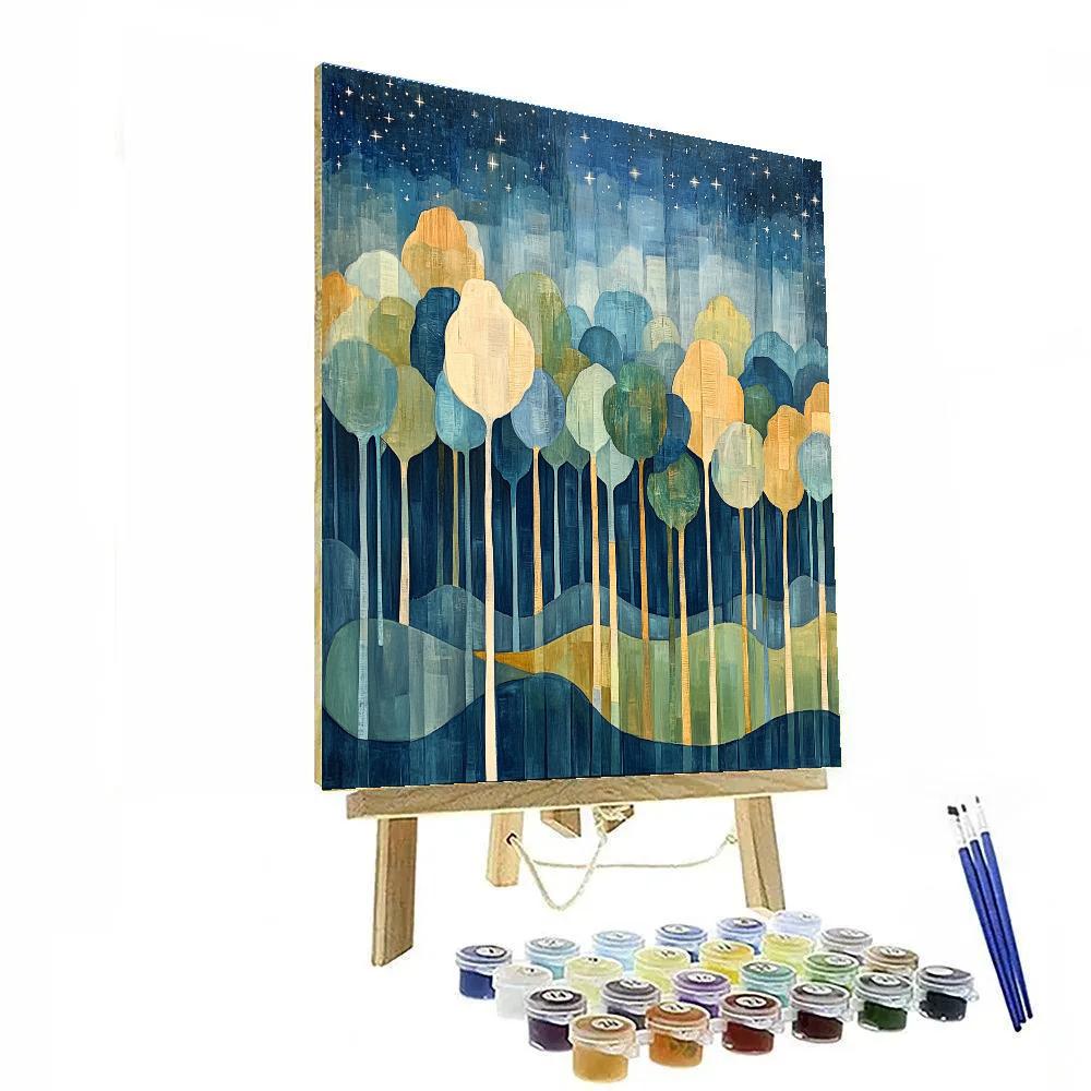 Max Ernst Inspired Celestial Forest Of Symbols Number painting