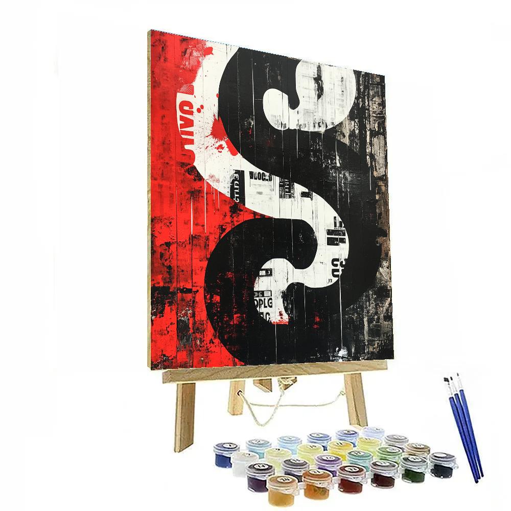 Banksy Inspired Consumer Ghost painting number kit