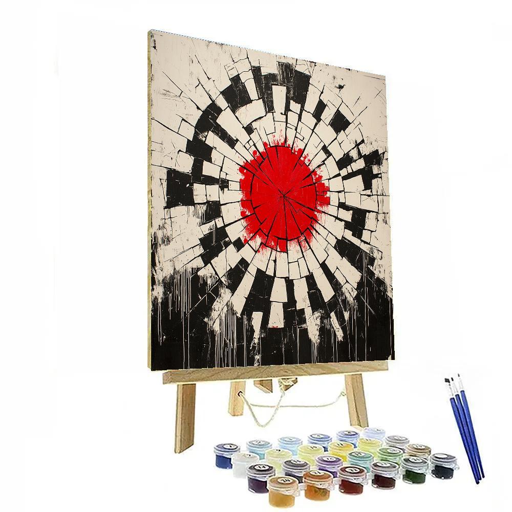 Banksy Inspired War Scar Mosaic Paint by numbers art