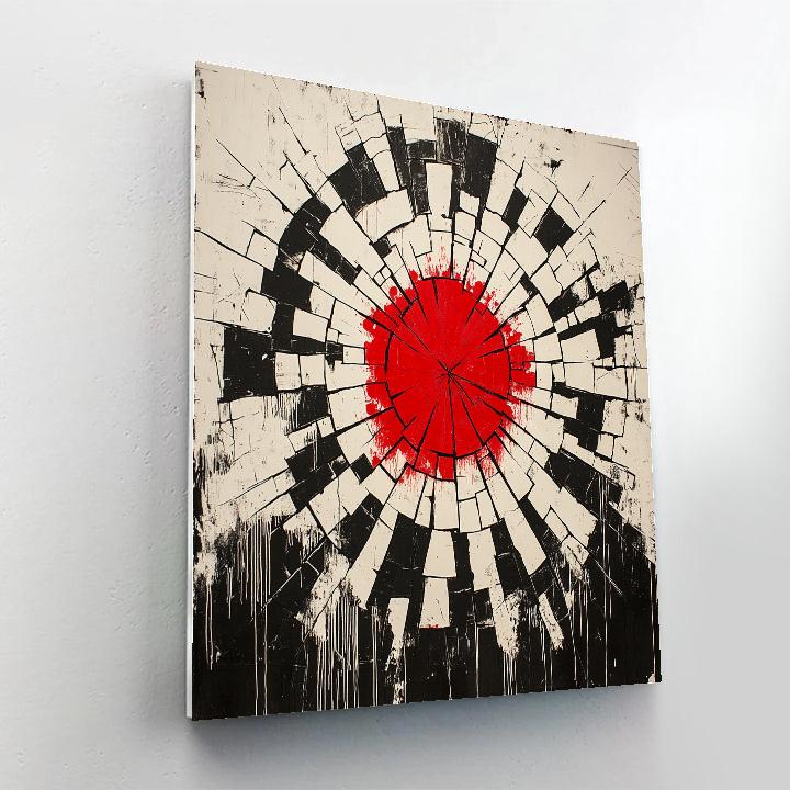 Banksy Inspired War Scar Mosaic Paint by numbers art