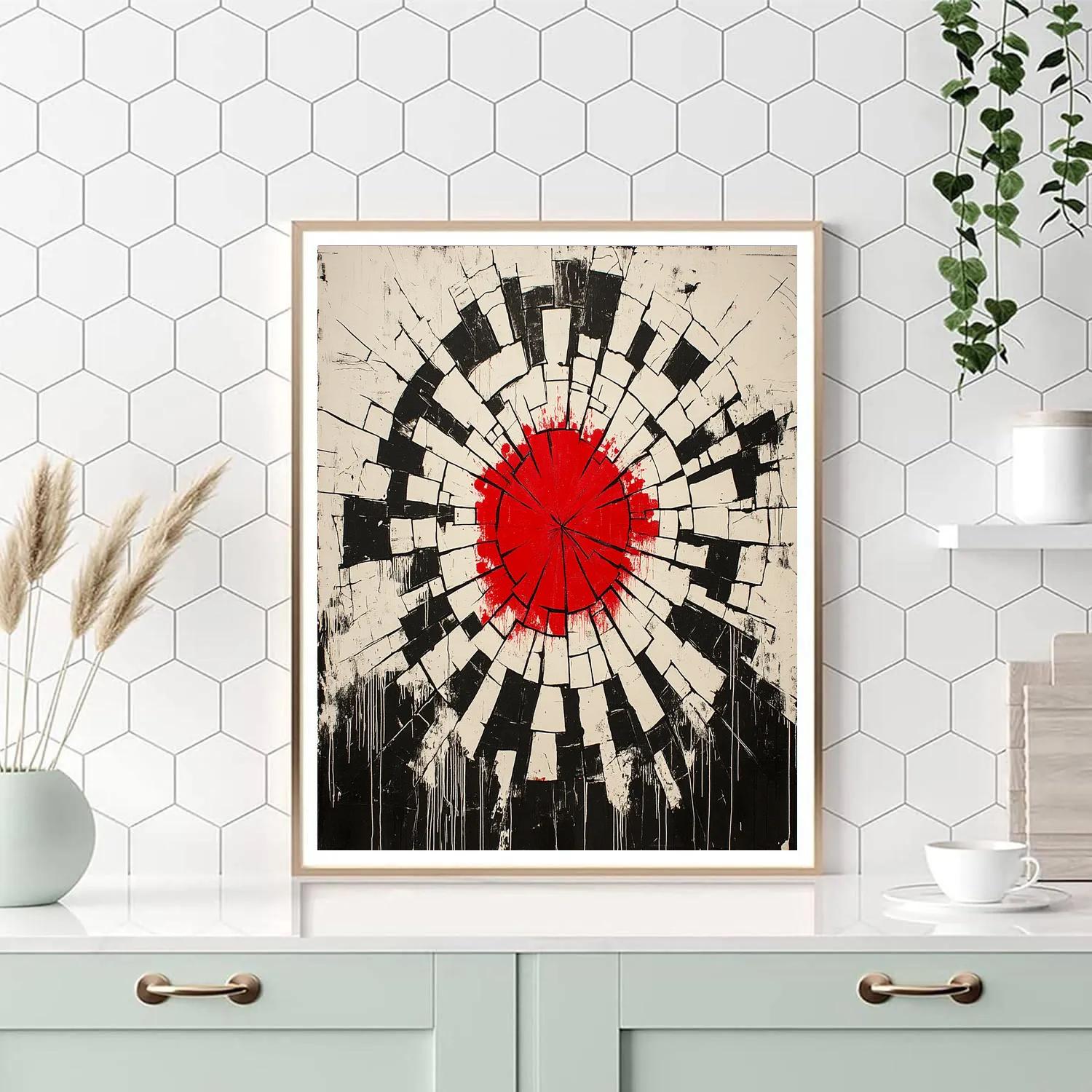 Banksy Inspired War Scar Mosaic Paint by numbers art