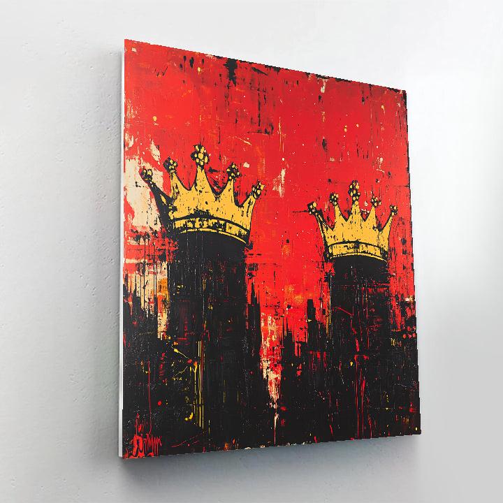 Jean-Michel Basquiat Inspired Astral Crown Painting by numbers kit