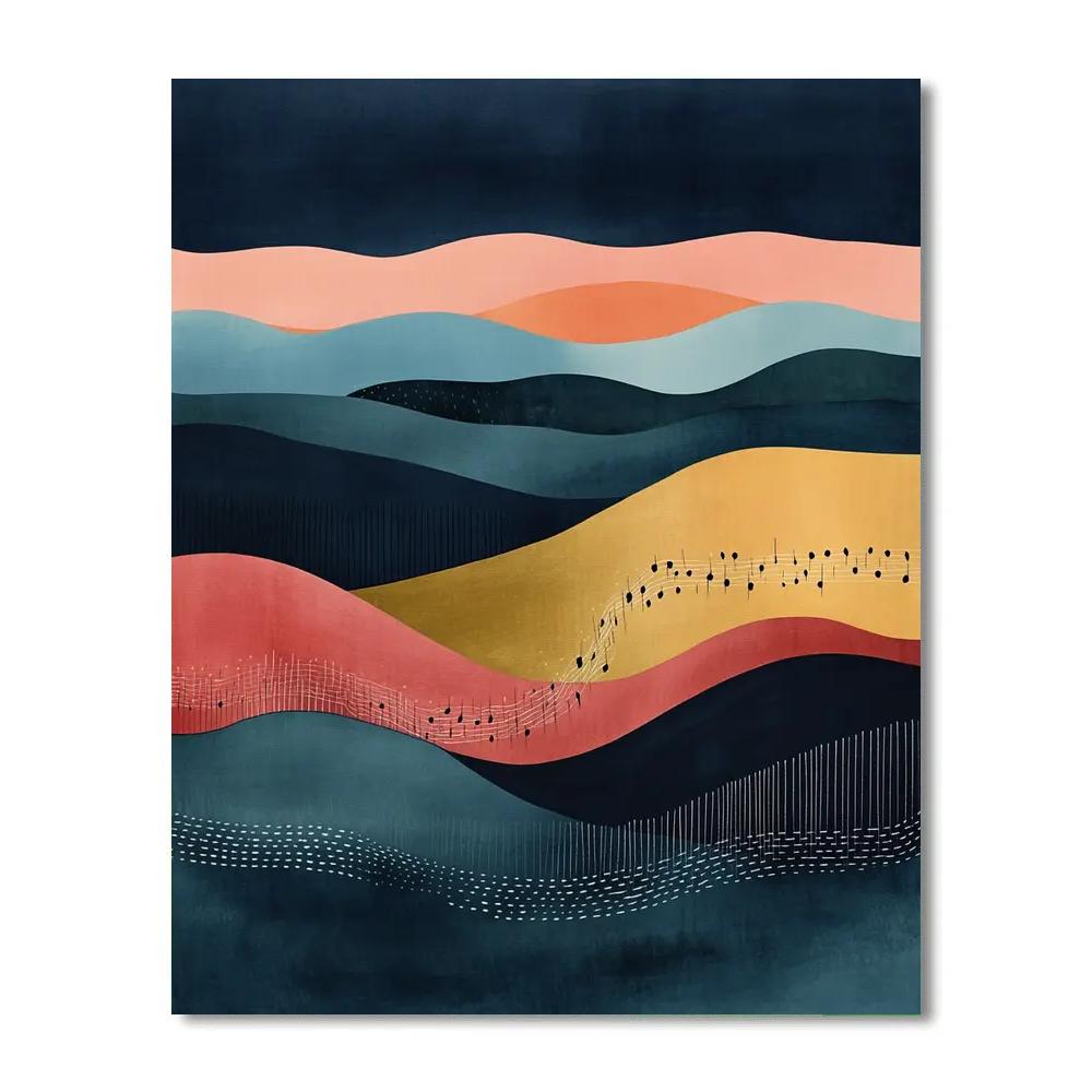 Paul Klee Inspired Evening Sonata Numbered painting kits