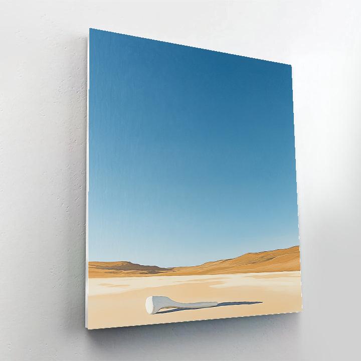 Georgia O’Keeffe Inspired Desert Bone Against Vast Sky paint by color