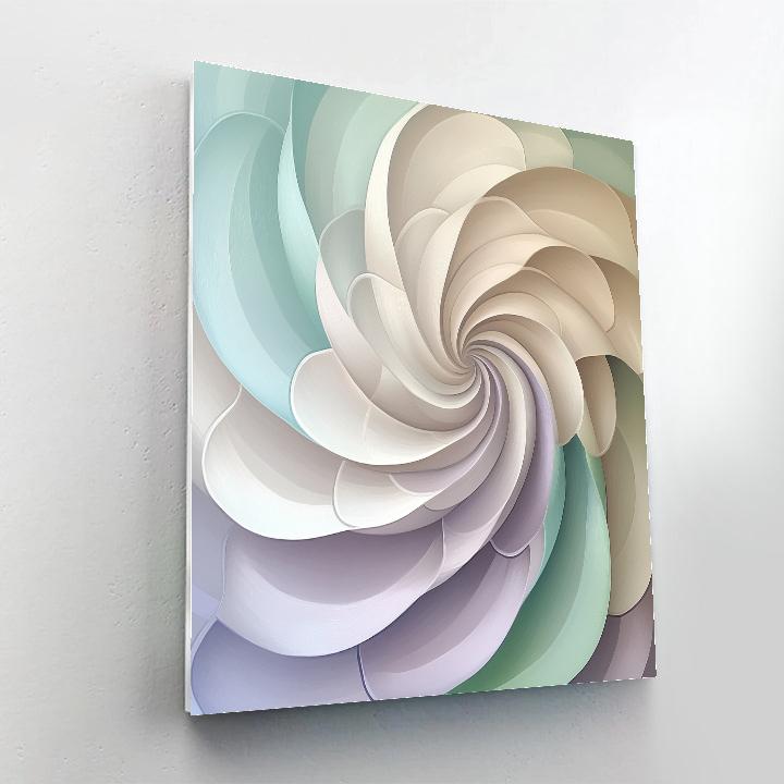 Georgia O’Keeffe Inspired Lavender Shell Abstraction Paint by numbers kits