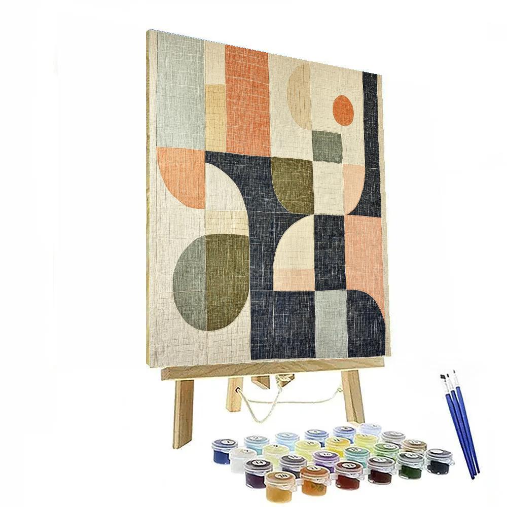 Paul Klee Inspired Lunar Tapestry Number painting