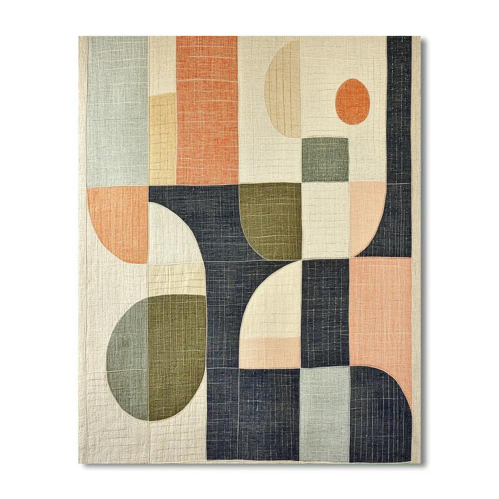 Paul Klee Inspired Lunar Tapestry Number painting