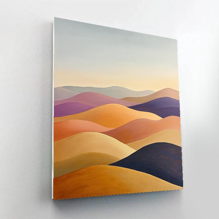 Georgia O’Keeffe Inspired Rolling New Mexico Hills At Dawn Painting by numbers kit
