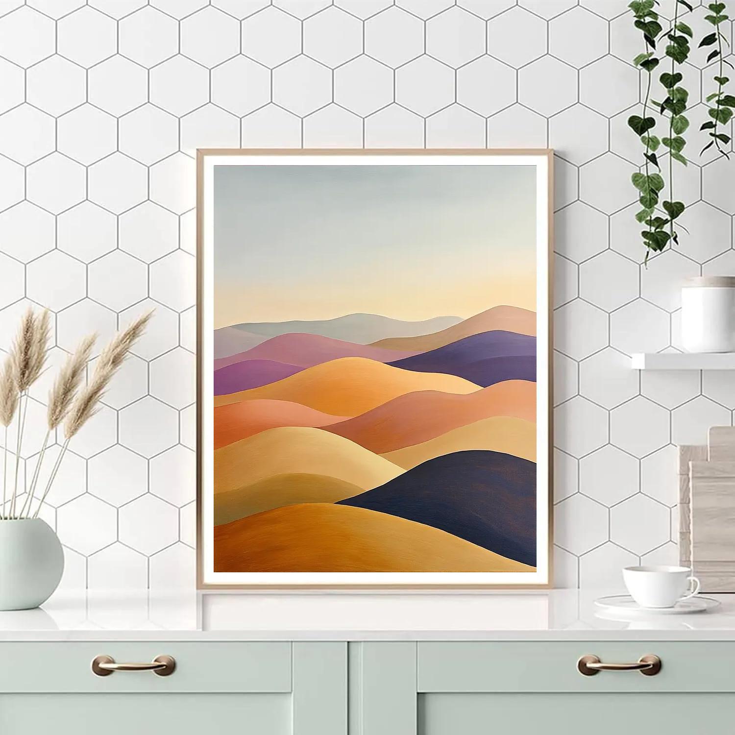 Georgia O’Keeffe Inspired Rolling New Mexico Hills At Dawn Painting by numbers kit