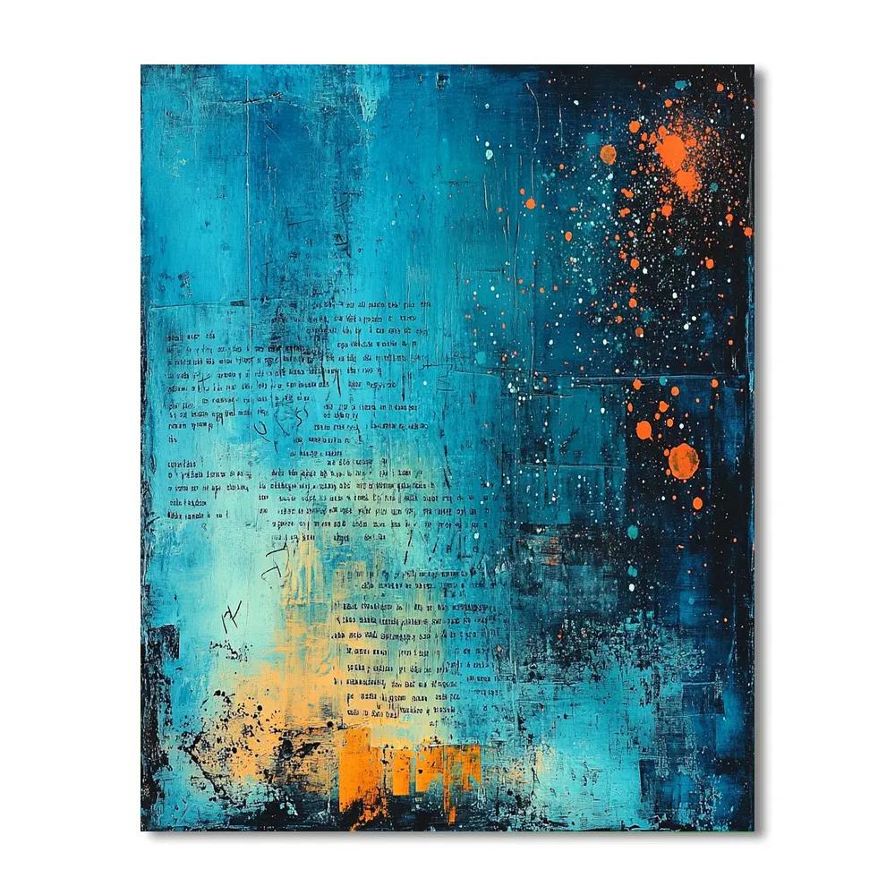 Jean-Michel Basquiat Inspired Cosmic Textures Paint by numbers art