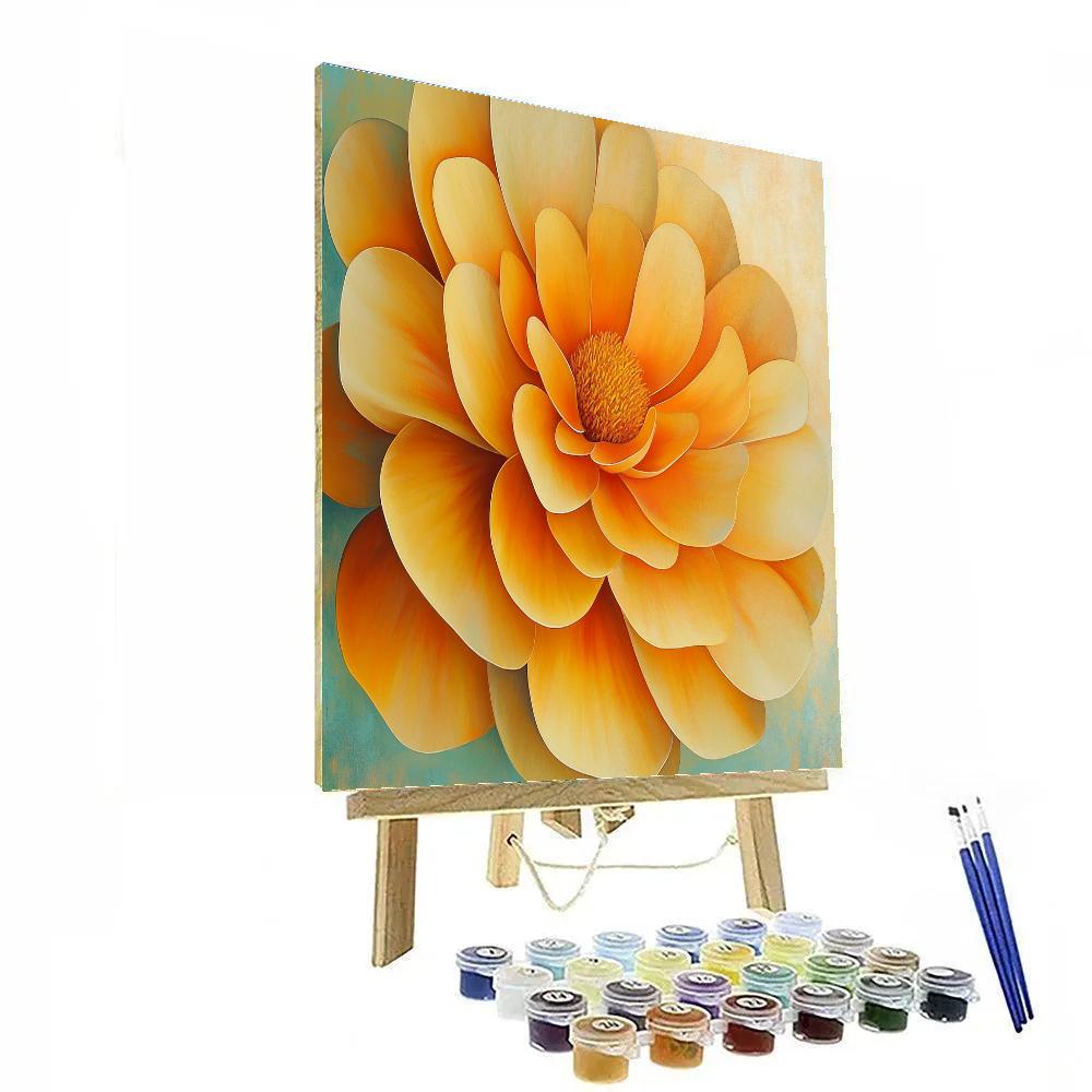 Georgia O Keeffe Inspired Desert Marigold Blossom Close Up Paint by numbers kits