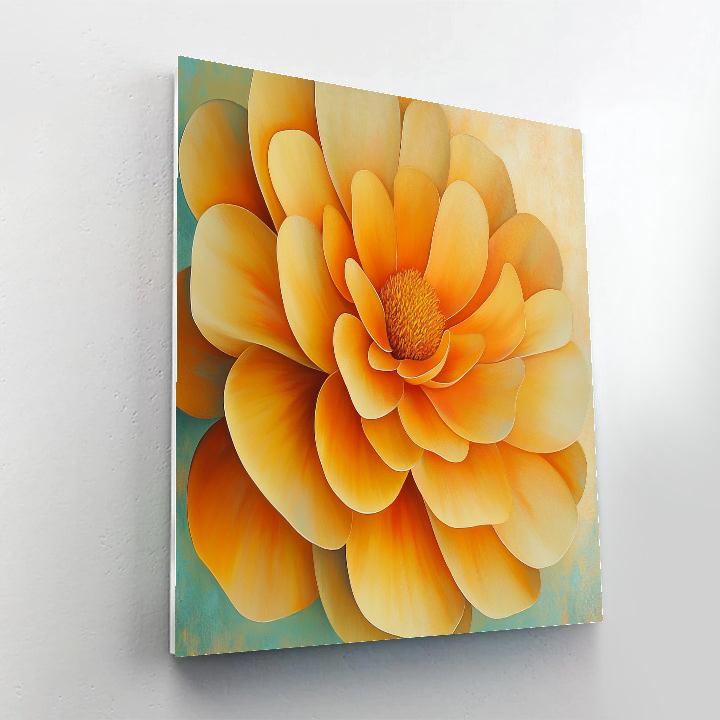 Georgia O Keeffe Inspired Desert Marigold Blossom Close Up Paint by numbers kits