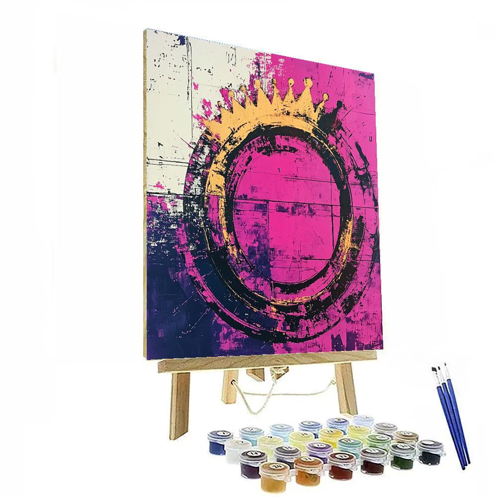 Jean-Michel Basquiat Inspired Fragmented Orbit DIY paint by numbers