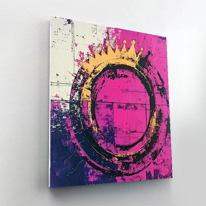 Jean-Michel Basquiat Inspired Fragmented Orbit DIY paint by numbers