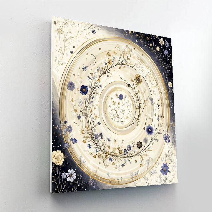 Alphonse Mucha Inspired Lunar Garden DIY paint by numbers